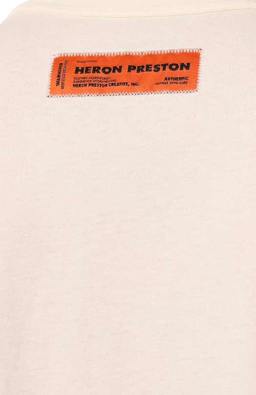 фото Хлопковая футболка heron preston
