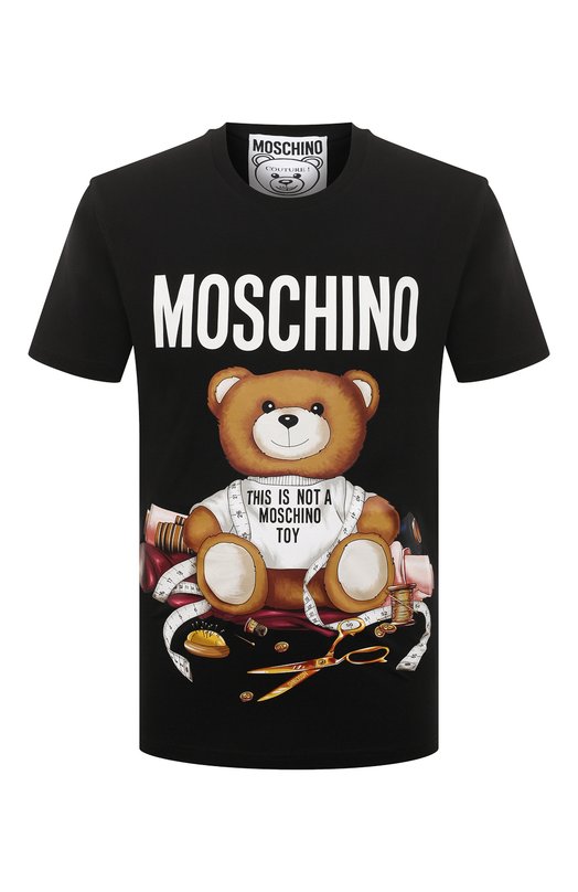 фото Хлопковая футболка moschino