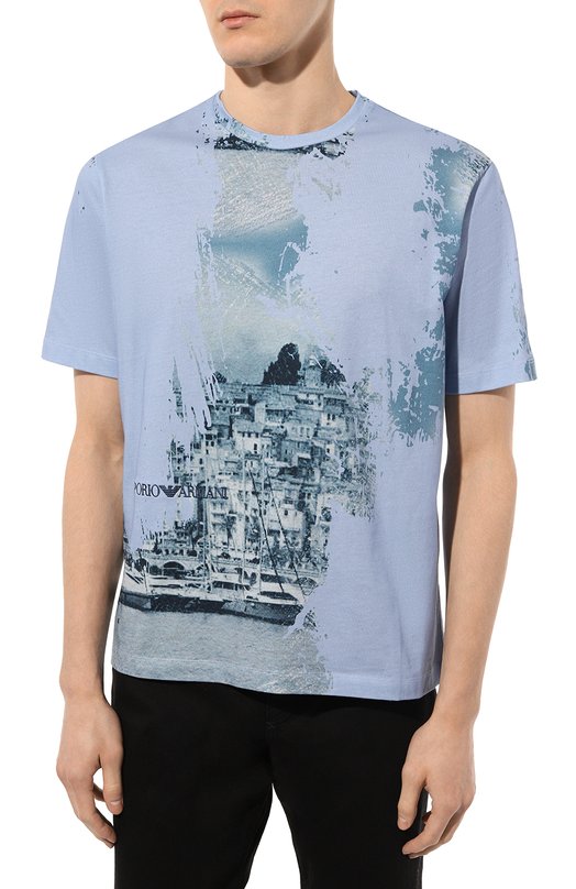 фото Хлопковая футболка emporio armani