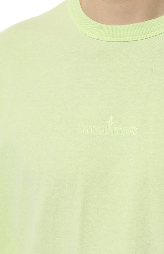 фото Хлопковая футболка stone island