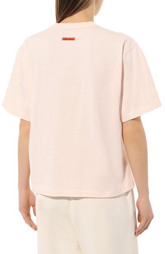 фото Хлопковая футболка heron preston