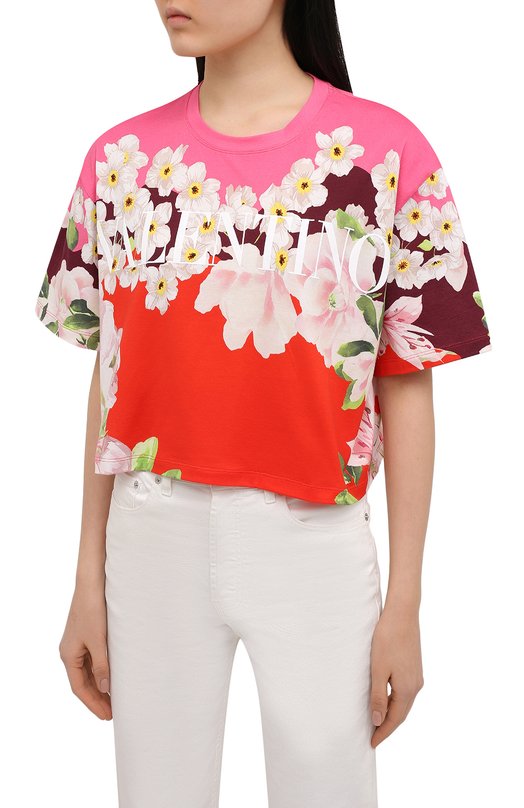 фото Хлопковая футболка valentino