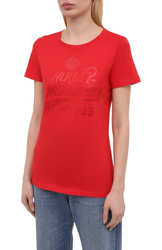 фото Хлопковая футболка harley-davidson