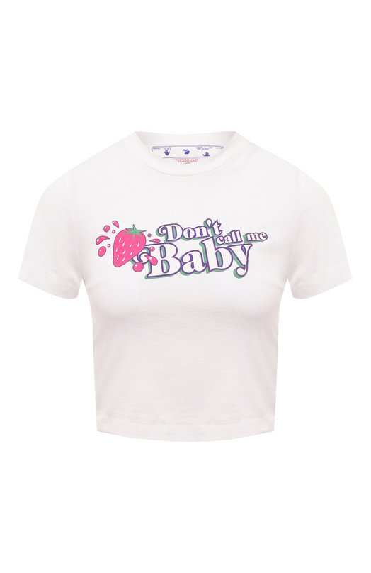 фото Хлопковая футболка off-white