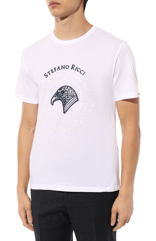 фото Хлопковая футболка stefano ricci