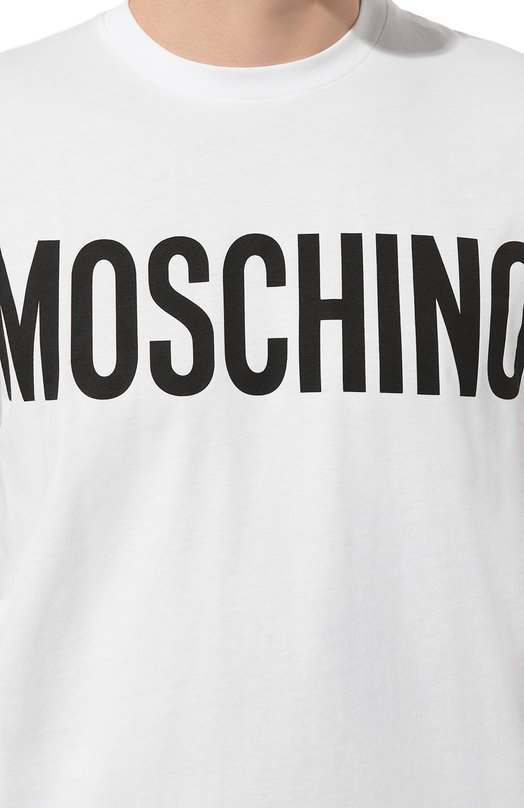 фото Хлопковая футболка moschino