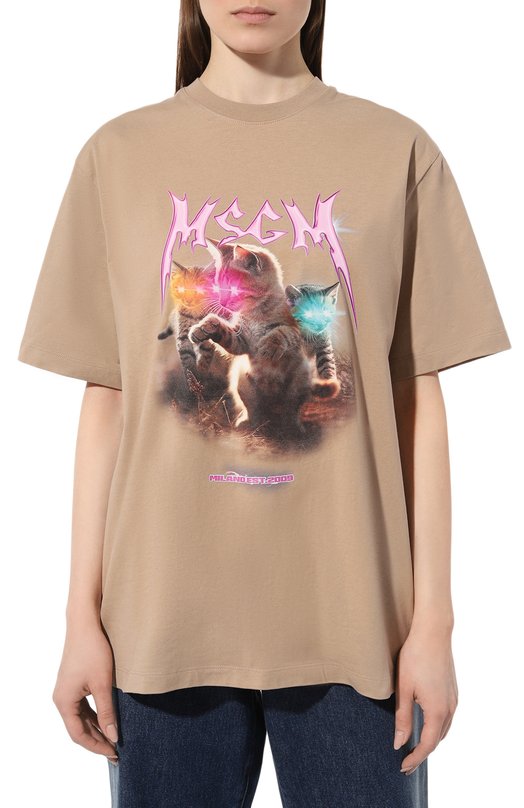 фото Хлопковая футболка msgm