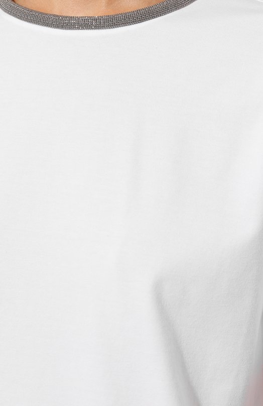 фото Хлопковая футболка brunello cucinelli