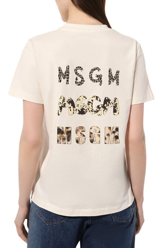 фото Хлопковая футболка msgm