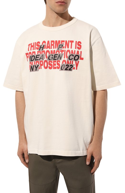 фото Хлопковая футболка heron preston