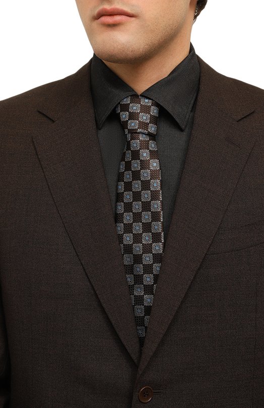 фото Шелковый галстук canali