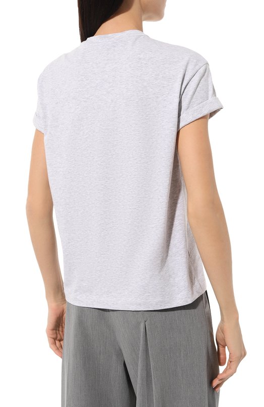 фото Хлопковая футболка brunello cucinelli