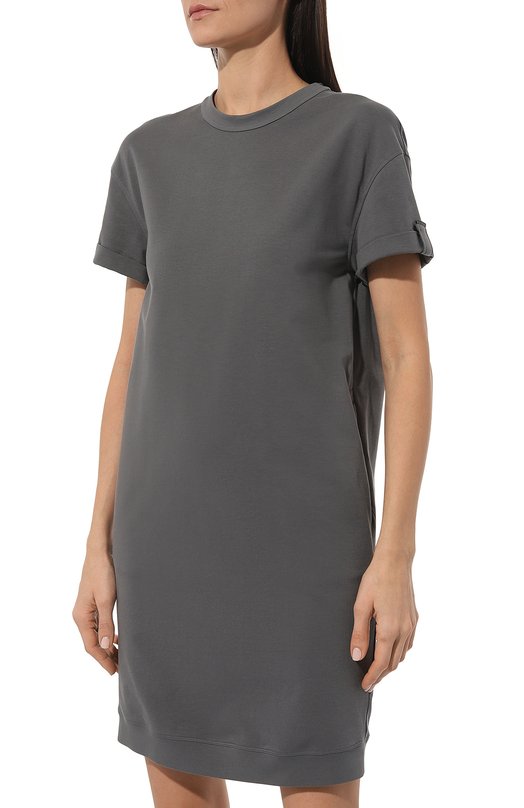 фото Хлопковое платье brunello cucinelli