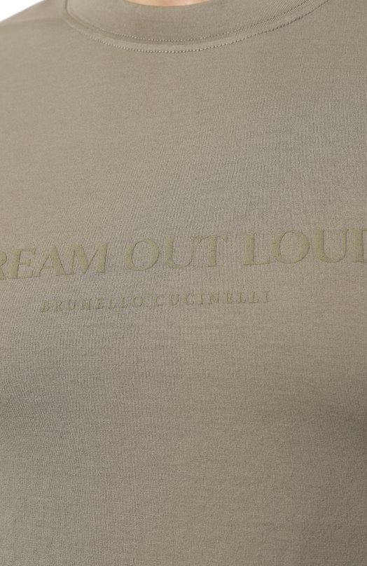 фото Хлопковая футболка brunello cucinelli