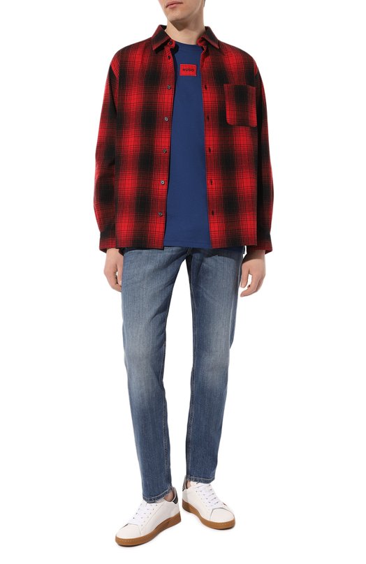 фото Хлопковая футболка hugo