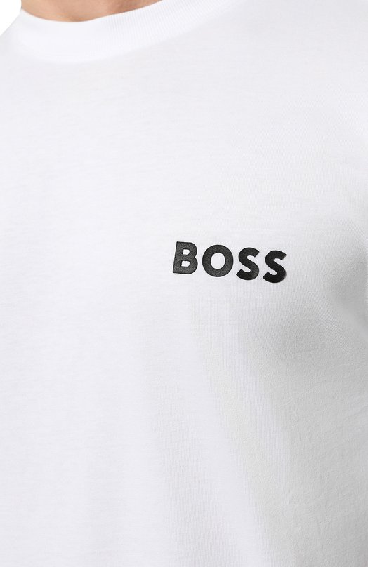 фото Хлопковая футболка boss