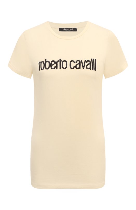 фото Хлопковая футболка roberto cavalli