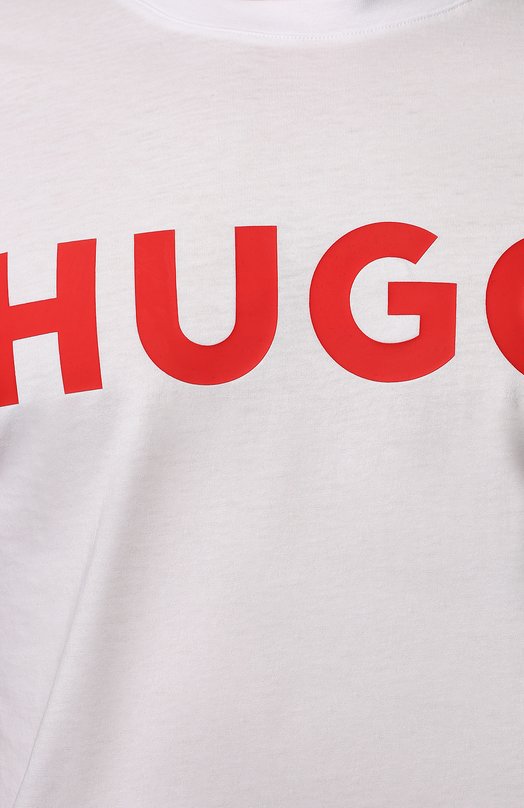 фото Хлопковая футболка hugo