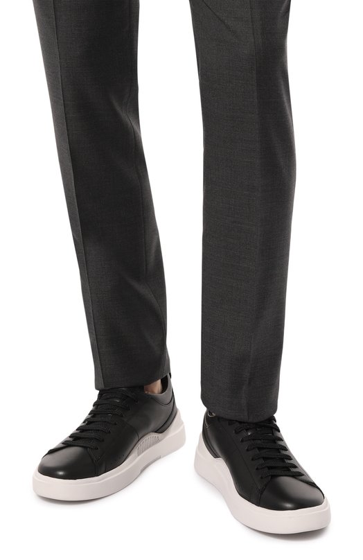 фото Кожаные кеды hugo