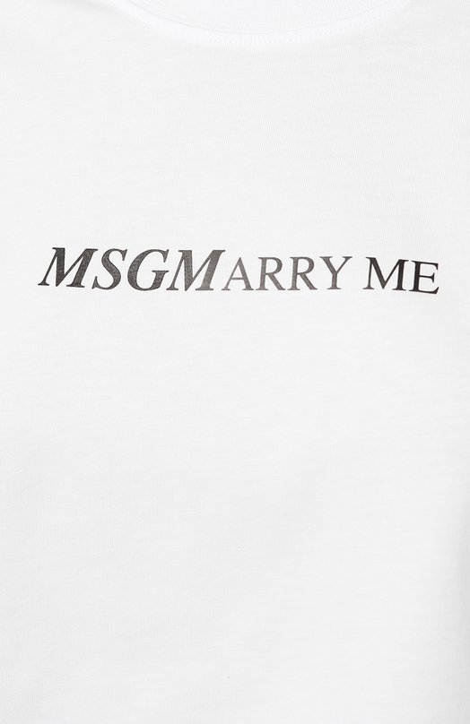 фото Хлопковая футболка msgm