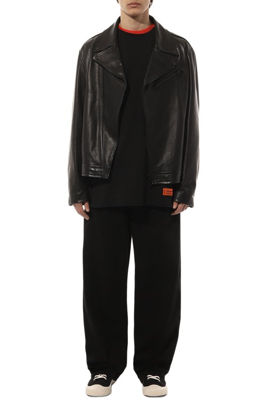 фото Хлопковая футболка heron preston