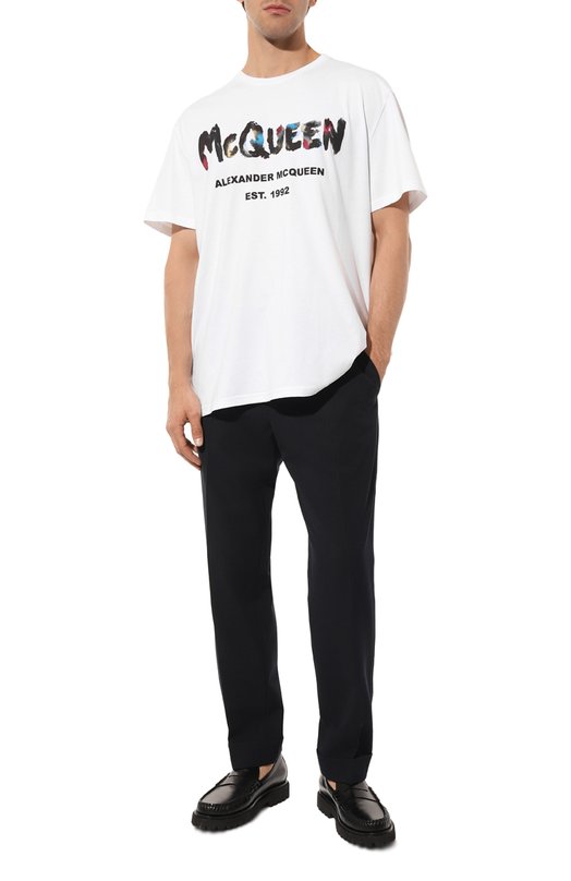 фото Хлопковая футболка alexander mcqueen