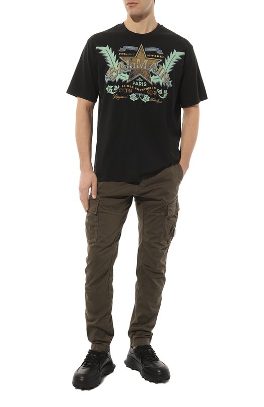 фото Хлопковая футболка balmain