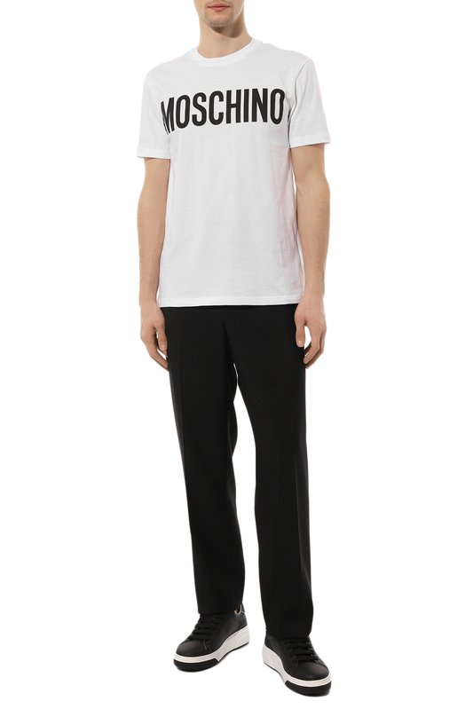 фото Хлопковая футболка moschino