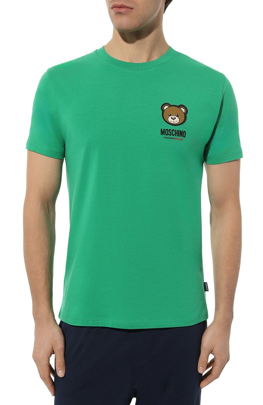 фото Хлопковая футболка moschino