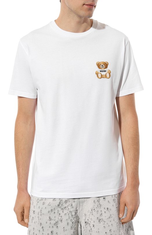 фото Хлопковая футболка moschino