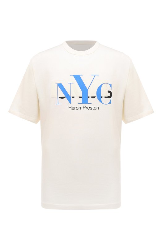 фото Хлопковая футболка heron preston