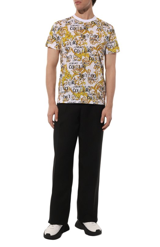 фото Хлопковая футболка versace jeans couture