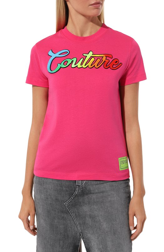 фото Хлопковая футболка versace jeans couture