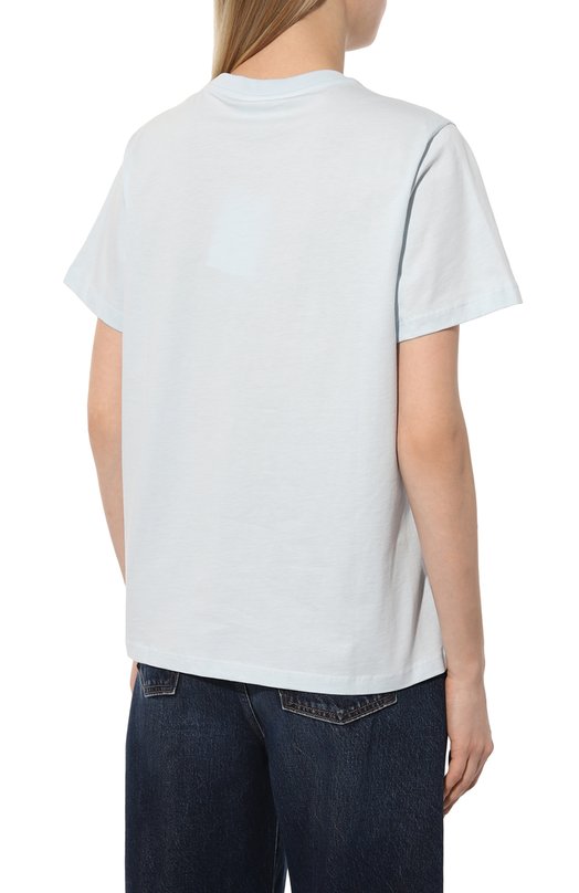 фото Хлопковая футболка ganni