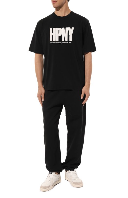 фото Хлопковая футболка heron preston