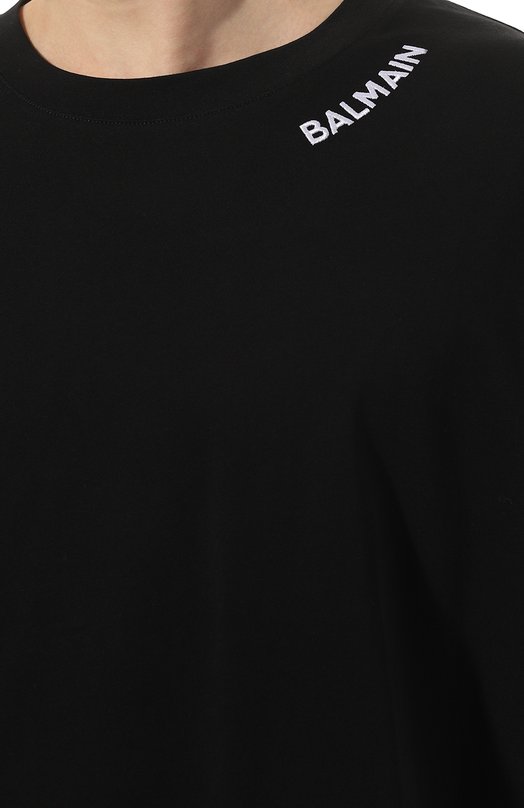 фото Хлопковая футболка balmain