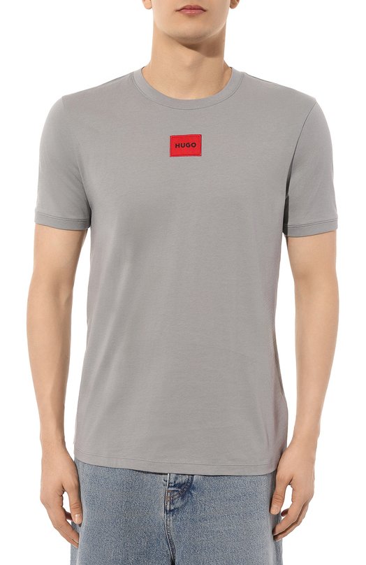фото Хлопковая футболка hugo