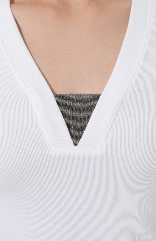 фото Хлопковая футболка brunello cucinelli