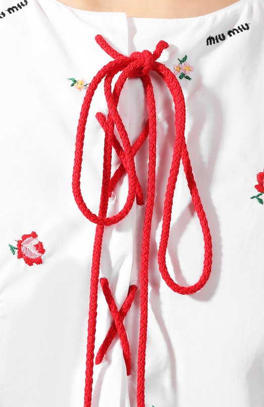 фото Хлопковое платье miu miu