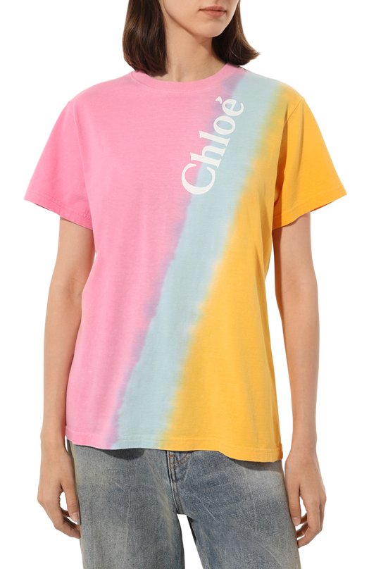 фото Хлопковая футболка chloé