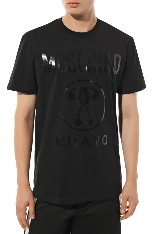 фото Хлопковая футболка moschino