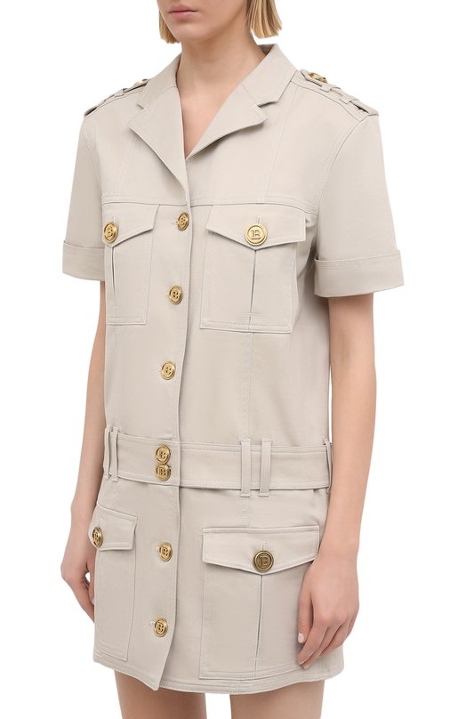 фото Хлопковое платье balmain