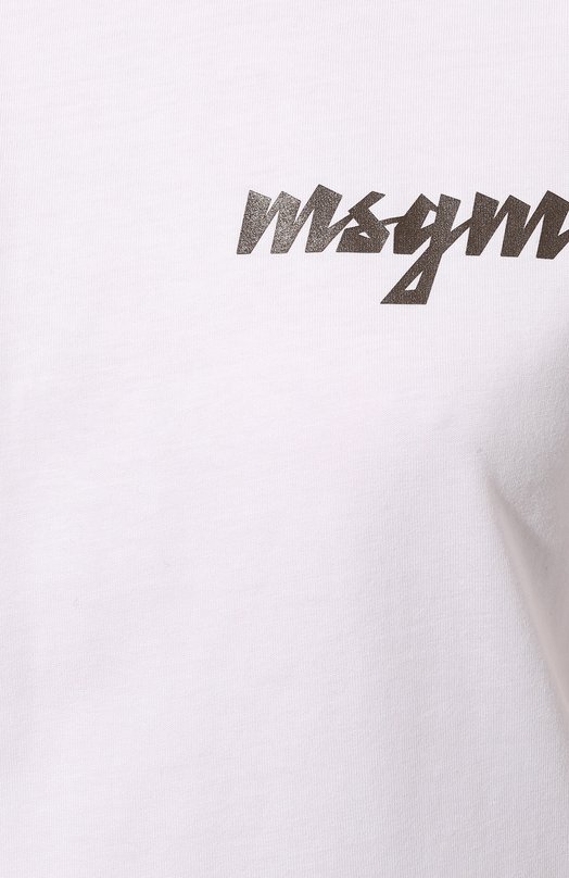 фото Хлопковая футболка msgm