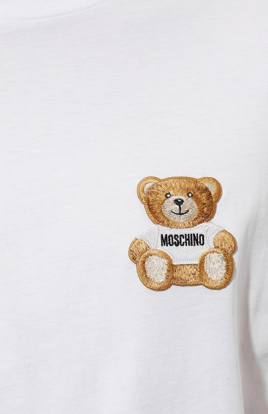фото Хлопковая футболка moschino