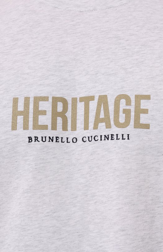 фото Хлопковая футболка brunello cucinelli