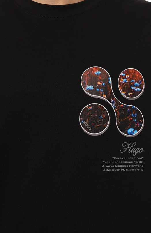 фото Хлопковая футболка hugo