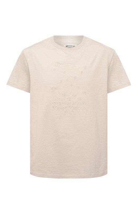 фото Хлопковая футболка maison margiela