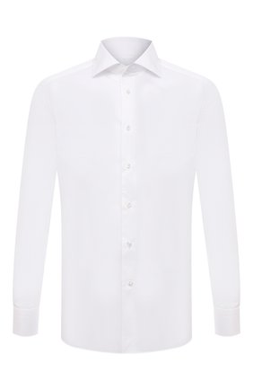 Мужская хлопковая сорочка Z ZEGNA белого цвета по цене 41350 руб., арт. 301222/9MS0BA | Фото 1 Мужская хлопковая сорочка Z ZEGNA белого цвета, арт. 301222/9MS0BA | Фото 1 (Материал внешний: Хлопок; Рукава: Длинные; Длина (для топов): Стандартные; Статус проверки: Проверено, Проверена категория; Случай: Формальный; Мужское Кросс-КТ: Сорочка-одежда; Манжеты: На пуговицах; Принт: Однотонные; Воротник: Акула)