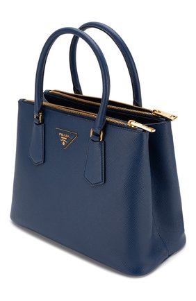 Женская сумка galleria PRADA синяя цвета, арт. 1BA232-2A4A-F0016-OOO купить в ЦУМ | Фото №3 Сумка Galleria Prada синяя цвета | Фото №3