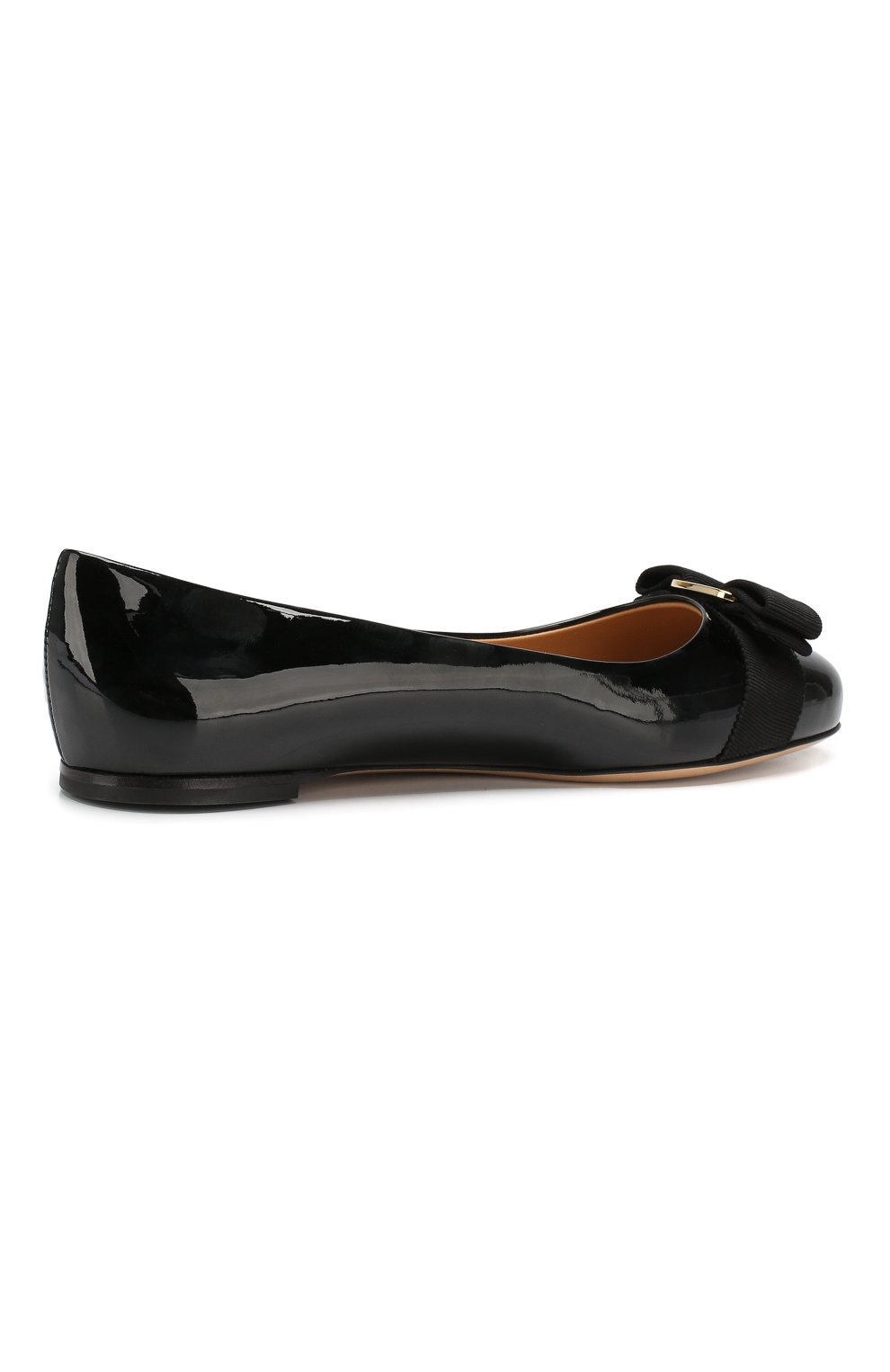 Женские черные кожаные балетки varina SALVATORE FERRAGAMO — купить за ...